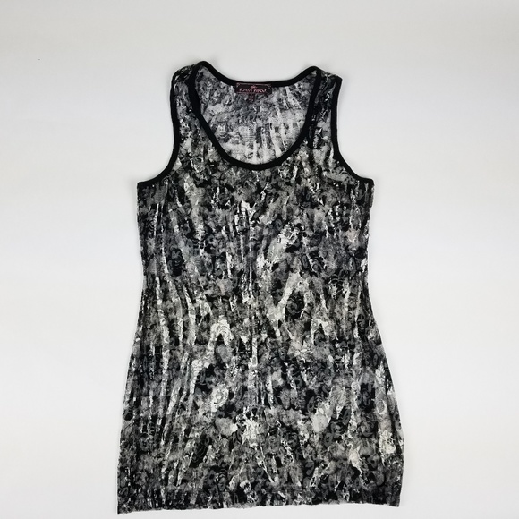 Almost Famous Animal Print Sheer Tank Top - Picture 2 of 6